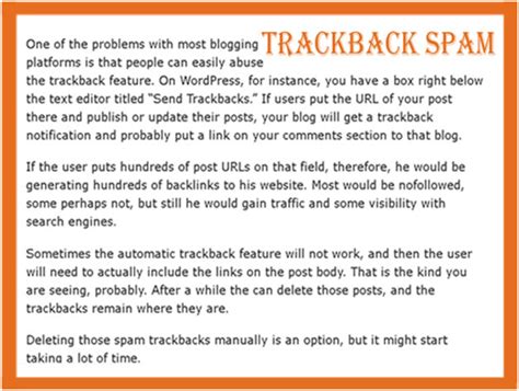 Spam trackback attack returns, it's not a matter of whether but .